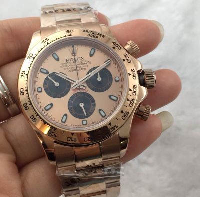 Swiss Quality Rolex Daytona watch - Rose Gold Chronograph